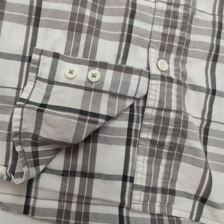 Chemise Harley-Davidson XL marron carreaux flammes 2 poches manches courtes
