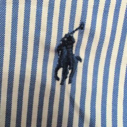 Chemise Ralph Lauren Classic Fit XXL bleu rayures logo bleu marine