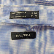 Chemise Nautica bleu uni taille XL #136msch