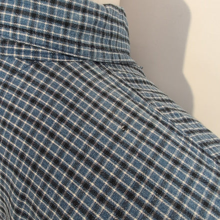 Dickies chemise bleu à carreaux 100% coton 2 poches taille L workwear