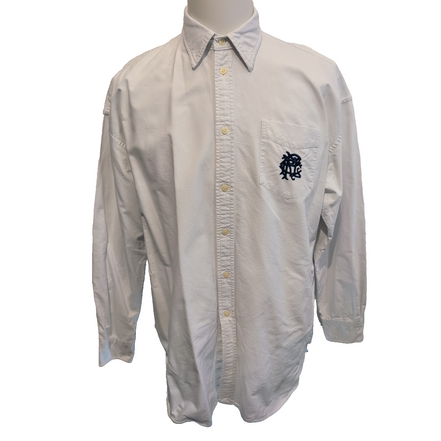 Chemise Ralph Lauren XL Blanche Initiales Brodées Manches Longues
