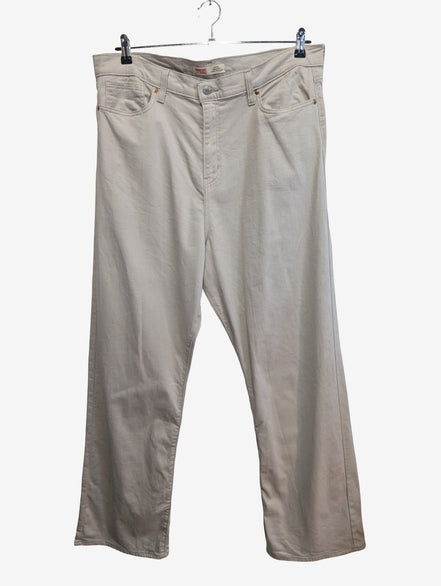 Jean Levi's Signature Héritage High Rise Loose Straight Stretch Blanc Cassé T48