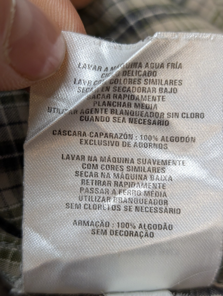 CHEMISE COLUMBIA Sportswear Carreaux Vert Kaki XL TG Homme 100% Coton