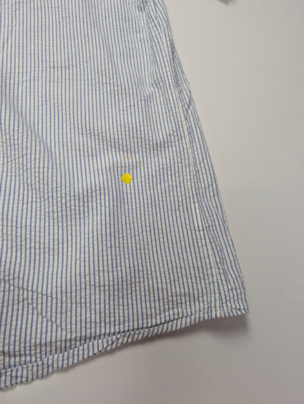 Chemise Chaps manches courtes bleu à rayures taille L #237msch