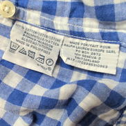 Chemise Polo Ralph Lauren M Flanelle Bleue Custom Fit Shirt Button Down Chaude
