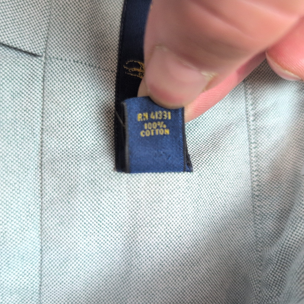 Chemise Ralph Lauren XXL Vert Pastel Oxford Logo Marron Grandes Tailles