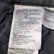 Jean Levi's 505 Femme Noir Straight Ultra Stretch W32 L34 T42 Vintage 🌟👖