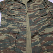Veste militaire Vert Kaki Armée Grecque Camouflage Tiger Stripe Taille L