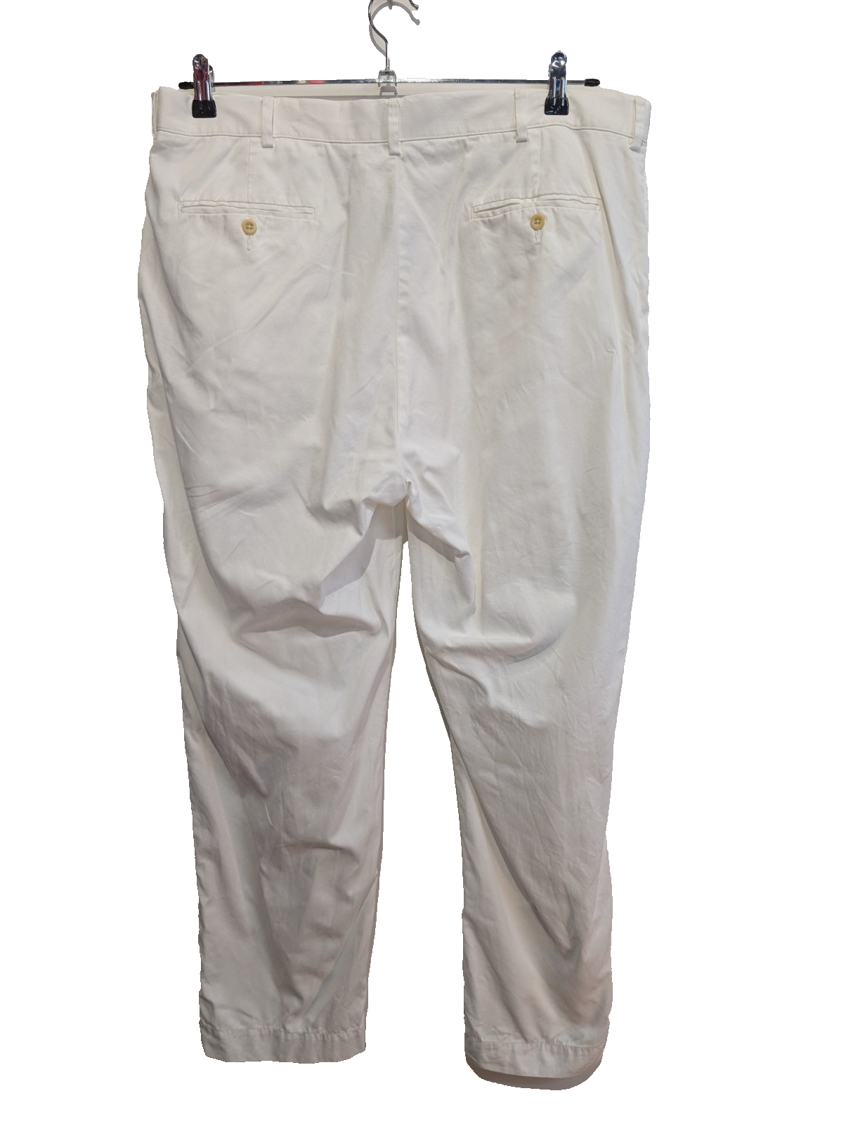 Pantalon Chino Vintage POLO RALPH LAUREN Blanc 🐚 Taille W38 (48 FR) 🐚 Coton