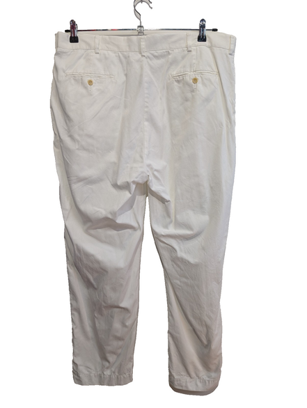 Pantalon Chino Vintage POLO RALPH LAUREN Blanc 🐚 Taille W38 (48 FR) 🐚 Coton
