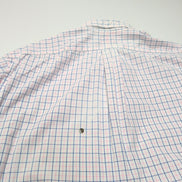 Chemise Ralph Lauren XL Rose Bleu Carreaux Classic Fit Shirt Button Down Coton