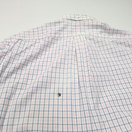 Chemise Ralph Lauren XL Rose Bleu Carreaux Classic Fit Shirt Button Down Coton