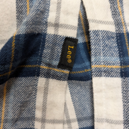 👖 Chemise LEE S Flanelle Poly-Coton Carreaux Bleu Jaune |299S