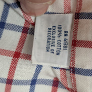 Chemise Ralph Lauren Homme XL Carreau Rouge Bleu Blanc Oxford Classique Boutonné