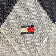 Pull Tommy Hilfiger Bleu Marine Motif Losanges - Taille XXL (XLTG)