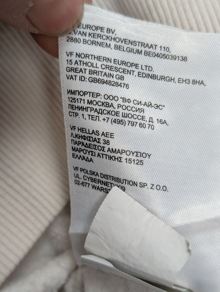 The North Face Sweat à Capuche Blanc - Grand Logo Carré au Dos - Taille XL Femme