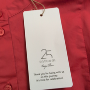 Robe TATUUM Lanola T38 Rouge Pâle Coton Manches Longues Neuve Étiquette