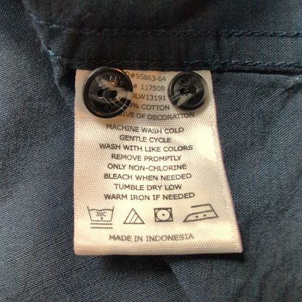 Chemise Levi's bleu marine foncé 100% coton Taille XXL manches longues