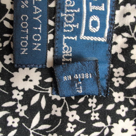 Chemise Polo Ralph Lauren Clayton M Noire Fleurie Hawaïenne Manches Courtes