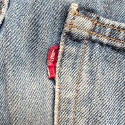 Levi’s 501 Jean Homme W32 L30 Bleu Vintage Grunge Pantalon Bouton