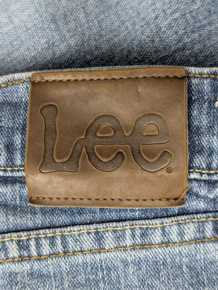 Jean Lee Homme Bleu Patiné Stretch W38 L29 Vintage Original Denim