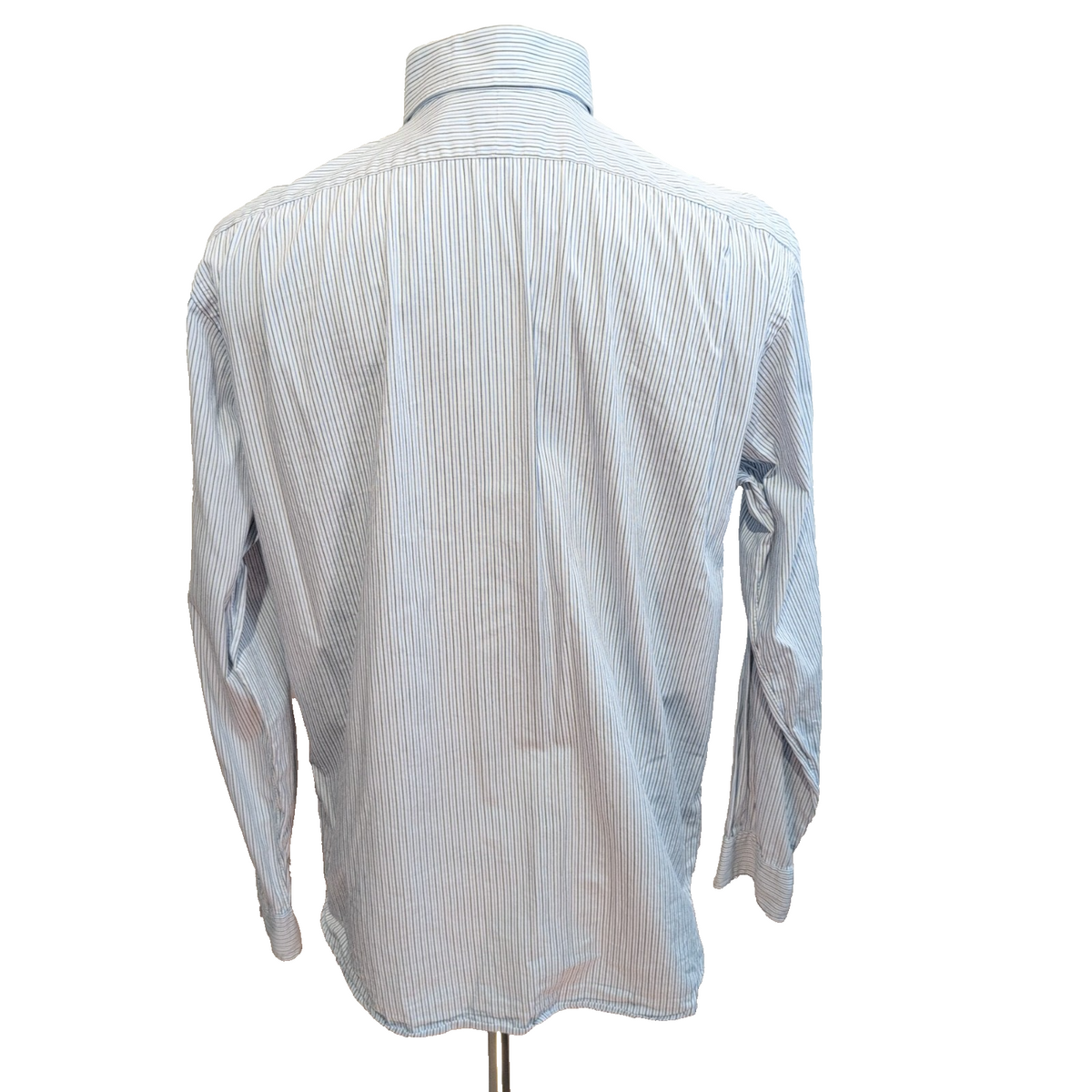 Chemise Polo Ralph Lauren L Bleu Rayée 100% Coton Sans Logo