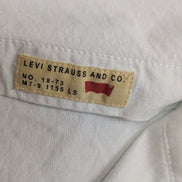 Chemise Levi's Blanche Coupe Slim Fit Manches Longues Taille L