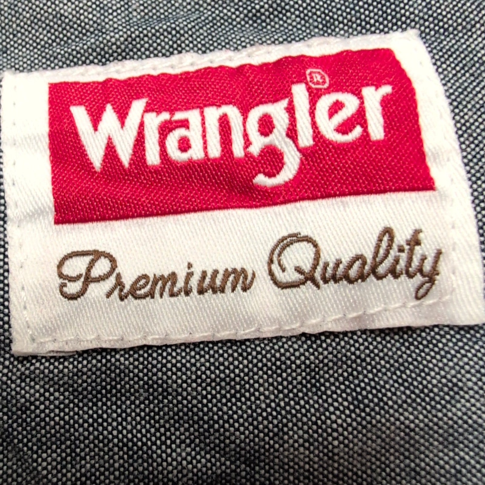Chemise Wrangler Manches Courtes Bordeaux à Poches Taille M