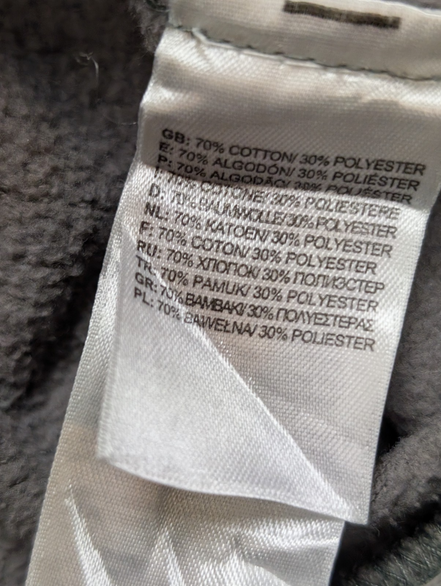 The North Face Sweat à Capuche Gris - Logo Jaune Motif Camouflage - Taille L