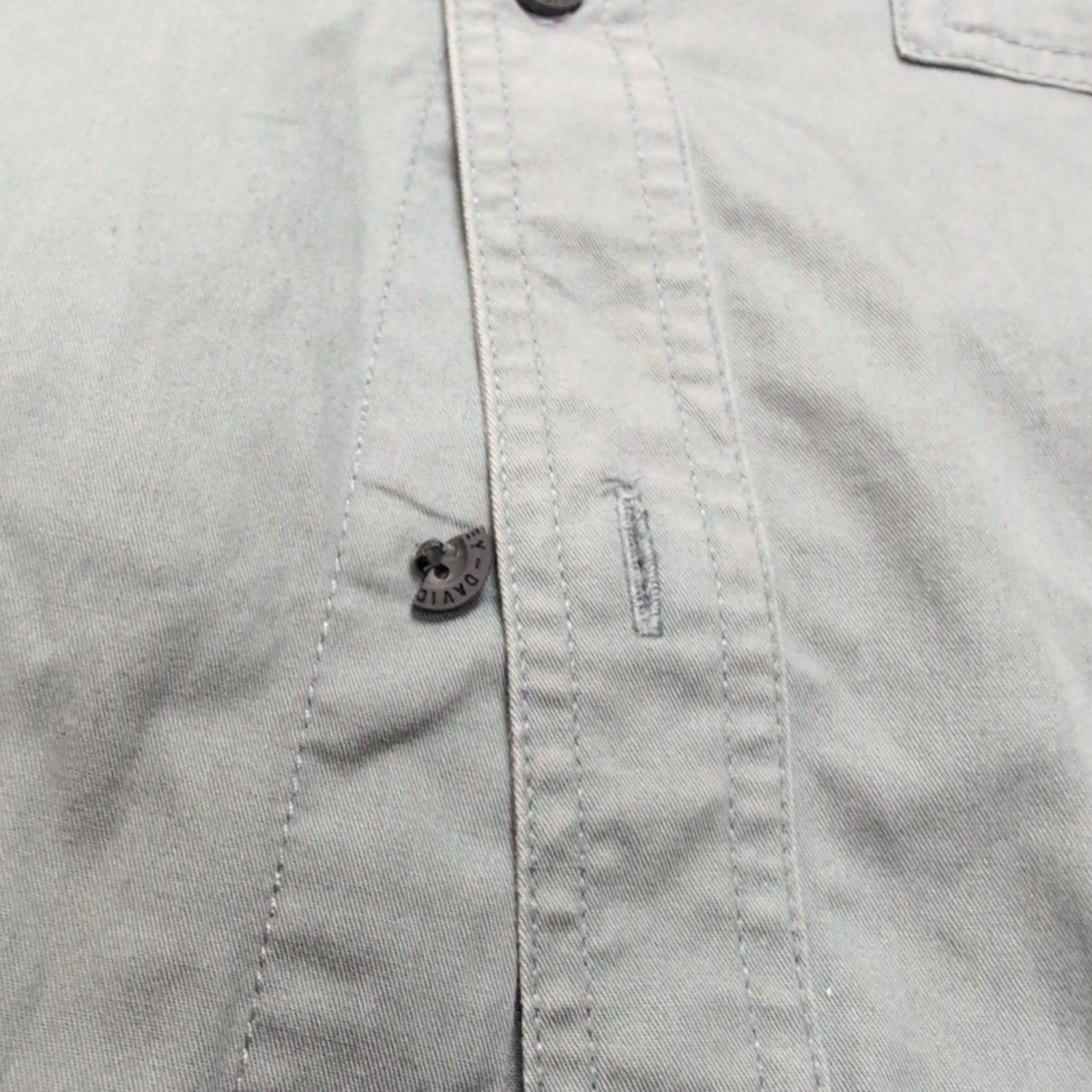 Chemise Harley Davidson XL Verte Manches courtes 2 Poches Logo Brodé