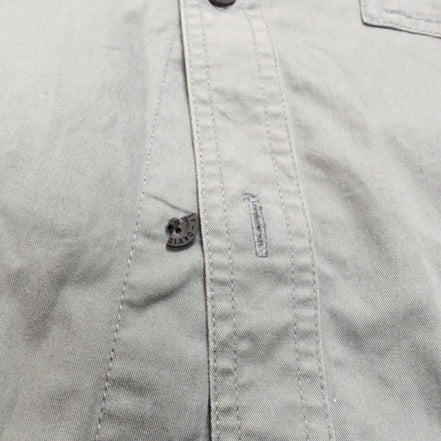 Chemise Harley Davidson XL Verte Manches courtes 2 Poches Logo Brodé