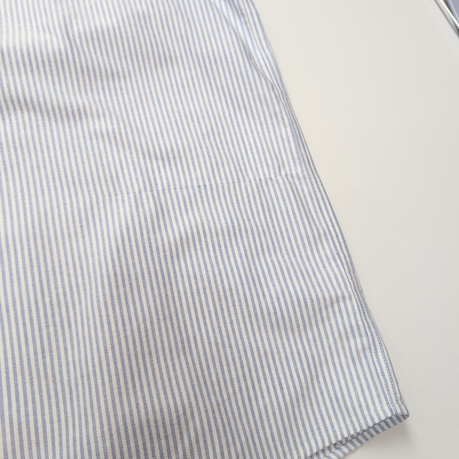 Chemise L.L. Bean bleue à rayures manches longues taille XL