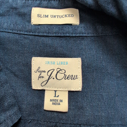 J.Crew chemise slim bleu marine lin Baird McNutt taille L