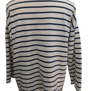 Marinière L.L. Bean Femme Blanc Cassé & Bleu Coupe Oversize - Taille M