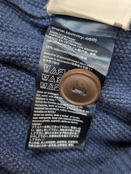 Gilet Tommy Hilfiger Bleu Marine Boutonné 2 Poches - Taille 3XL