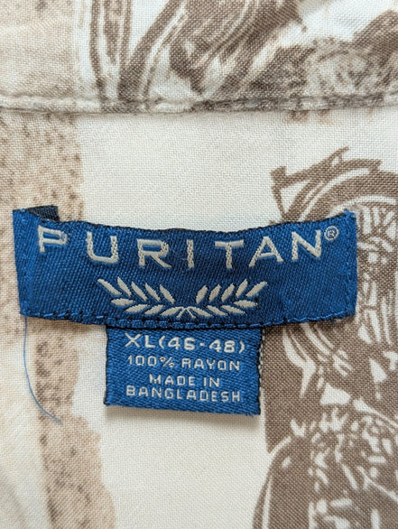 Chemise hawaïenne Puritan moto manches courtes taille XL