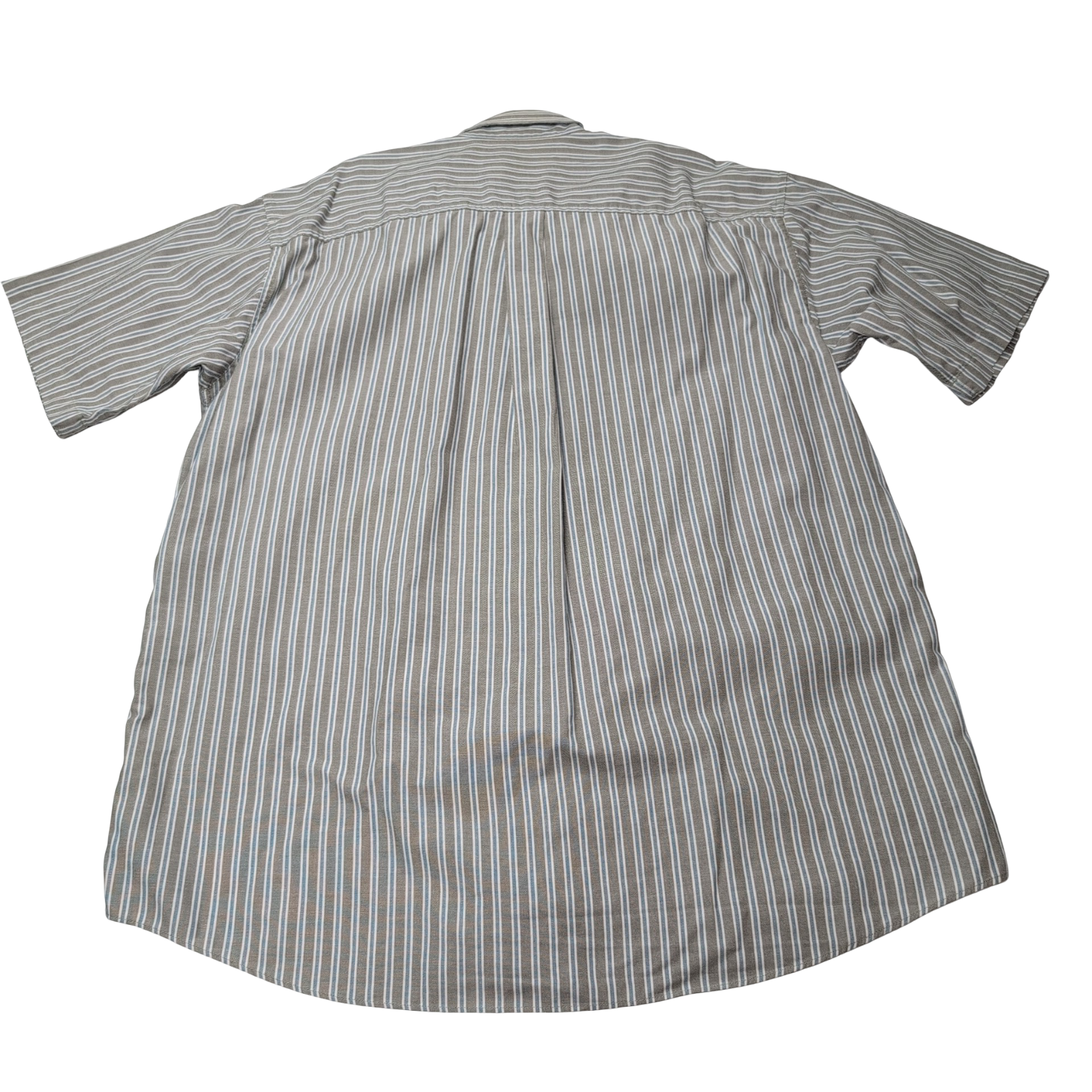 Chemise L.L. Bean marron à rayures manches courtes taille L #33e