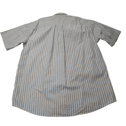 Chemise L.L. Bean marron à rayures manches courtes taille L #33e