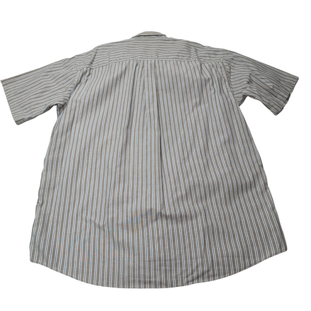 Chemise L.L. Bean marron à rayures manches courtes taille L #33e