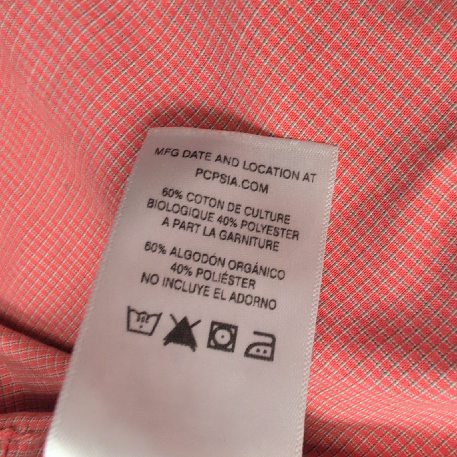 Patagonia Chemise Manches Courtes Rouge Micro Carreaux Homme Taille L
