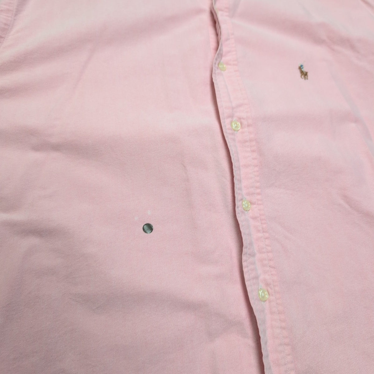 Chemise Ralph Lauren L Rose Uni Oxford Coton Logo Marron Manches longues