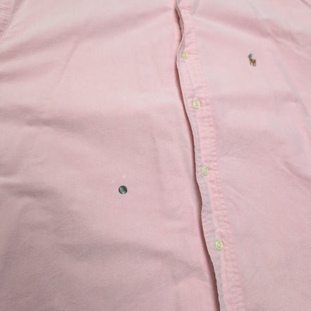 Chemise Ralph Lauren L Rose Uni Oxford Coton Logo Marron Manches longues