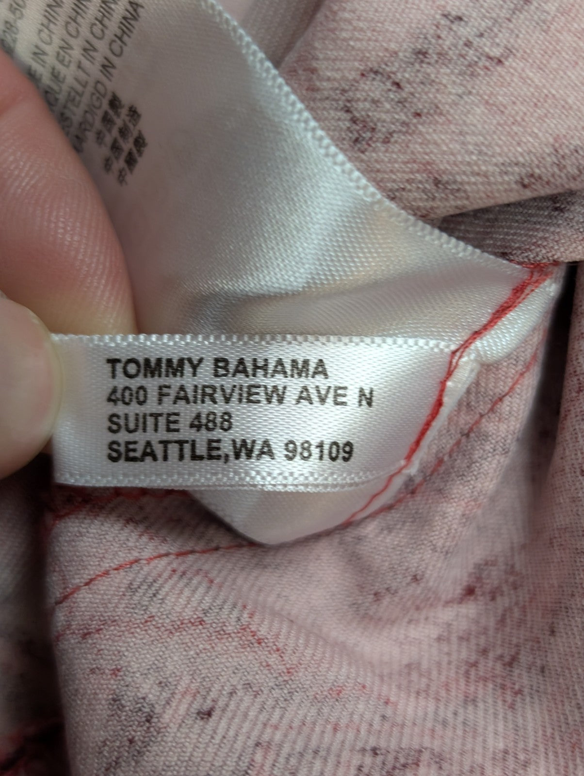 Chemise hawaïenne soie rouge Tommy Bahama Red Wisconsin taille L