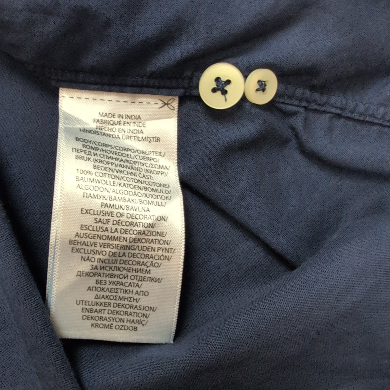 Chemise Polo Ralph Lauren L Bleu Marine Hawaïenne Logo Blanc QR manches courtes
