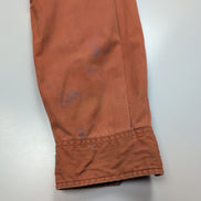 Chemise Carhartt Vintage Orange Patinée Manches Longues XXL