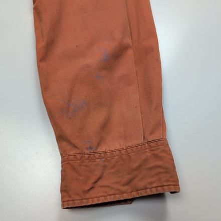 Chemise Carhartt Vintage Orange Patinée Manches Longues XXL