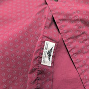 Chemise Wrangler Stretch Taille XL Bordeaux à Micro-Motifs