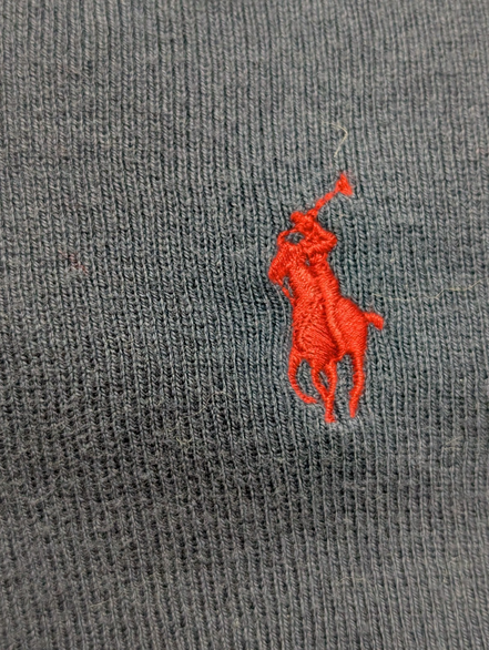 Pull Polo Ralph Lauren Bleu Marine Logo Rouge - 100% Coton - Taille XXL