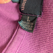 Polo manches courtes Polo Ralph Lauren violet lilas logo turquoise Custom Fit L