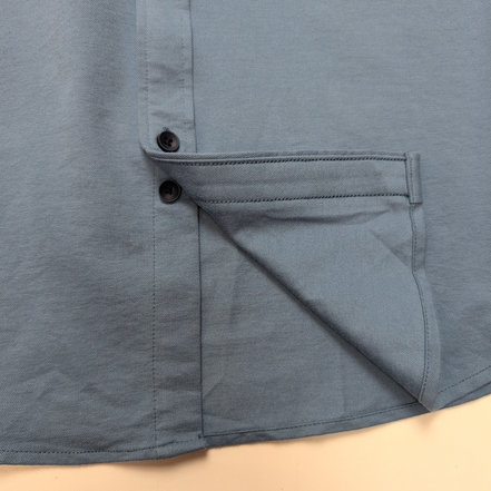 Chemise Rue Saint-Patrick Montréal L Bleu Stretch Neuve Étiquette Easy Care